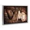 Stupell Industries Rustic Cowboy Hats Framed Floater Canvas Wall Art Design by Danita Delimont
